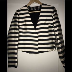 Dolce Vita Black & Cream Stripe Blazer. NWOT!